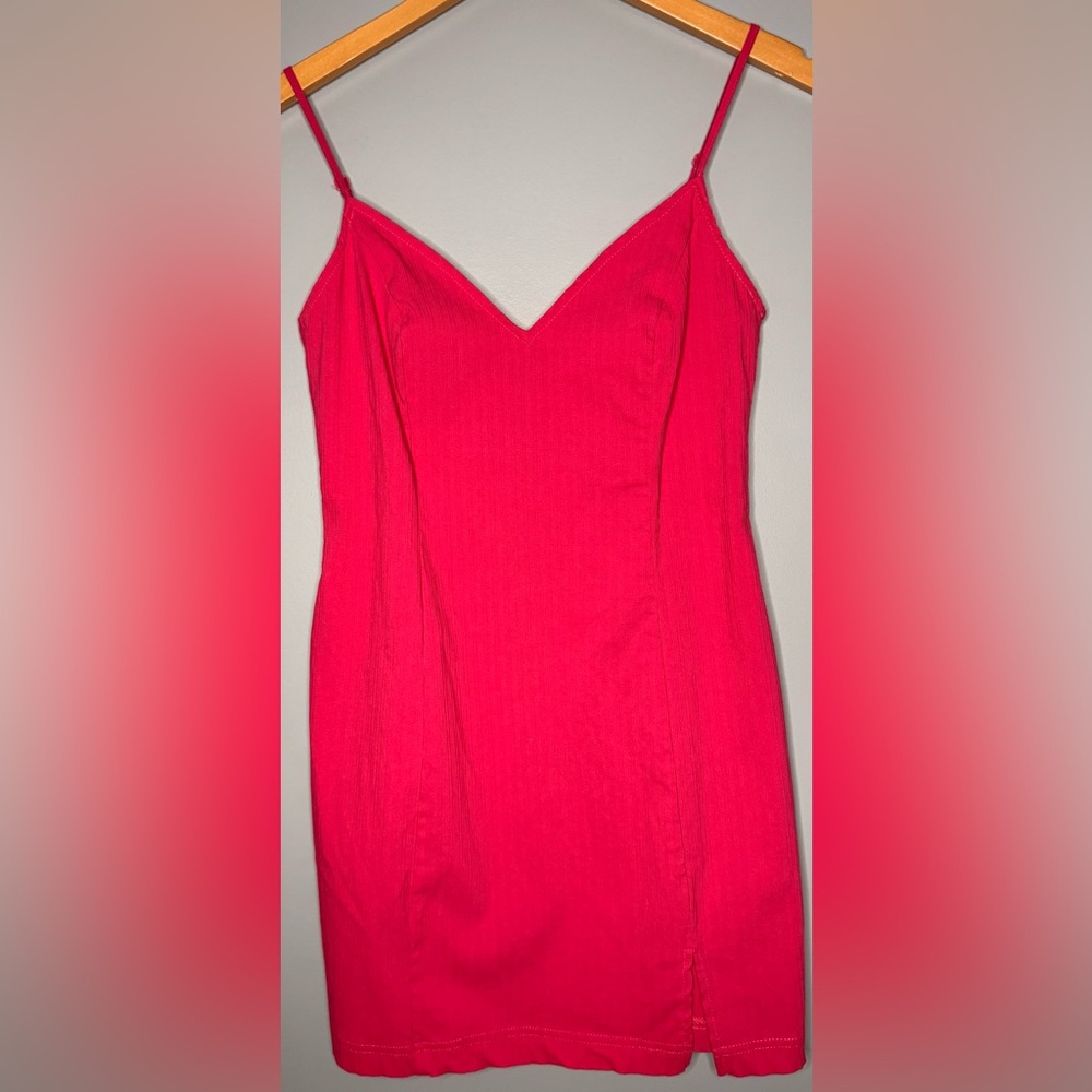 Urban Outfitters Pink Mini Dress Size S Spaghetti Strap Bodycon